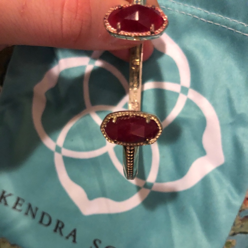 Kendra Scott Maroon Elton Bracelet